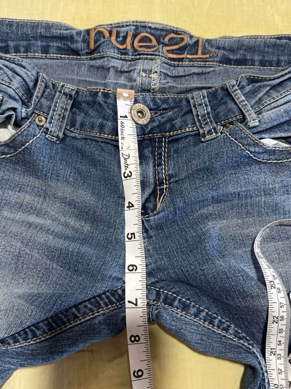 Rue21 Embroidered Logo Mid-Rise Jeans - Blue